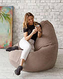 Крісло мішок, Безкаркасні меблі пуф крісло, Крісло мішок для дорослих XXL, Безкаркасні меблі, фото 4