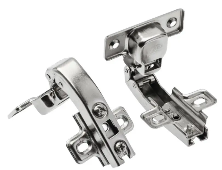 Завіса меблева кутова рівнолежача GTV ZP-COCAKT90H2-BE без пружини планка H=2, фото 1