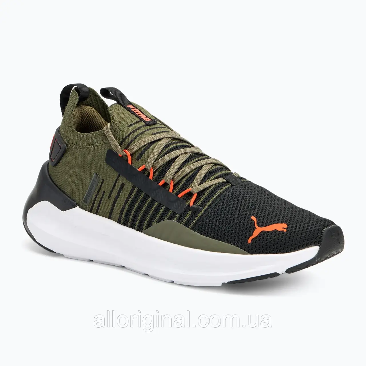 AllOriginal com ua Бігові кросівки PUMA Softride Symmetry Fuzion оливкова пума / пума чорна / полум'яний фікер