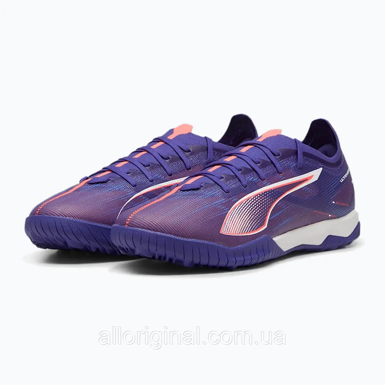 AllOriginal com ua Футбольні бутси PUMA Future 5 Match TT лазуритовий / пума білий / захід сонця РОЗМІРИ