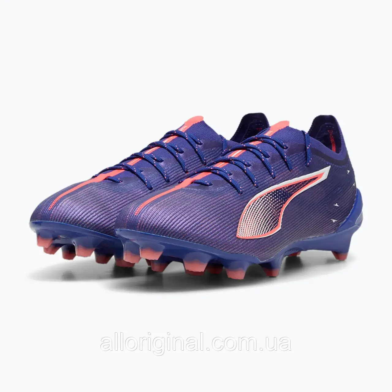 AllOriginal com ua Футбольні бутси PUMA Ultra 5 Ultimate FG лазуритовий / пума білий / захід сонця РОЗМІРИ