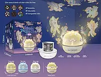 Нічник LY20033A розмір 13см, акумулятор,  проектор, USB зарядне, в коробці, 14-14,5-14см, фото 3