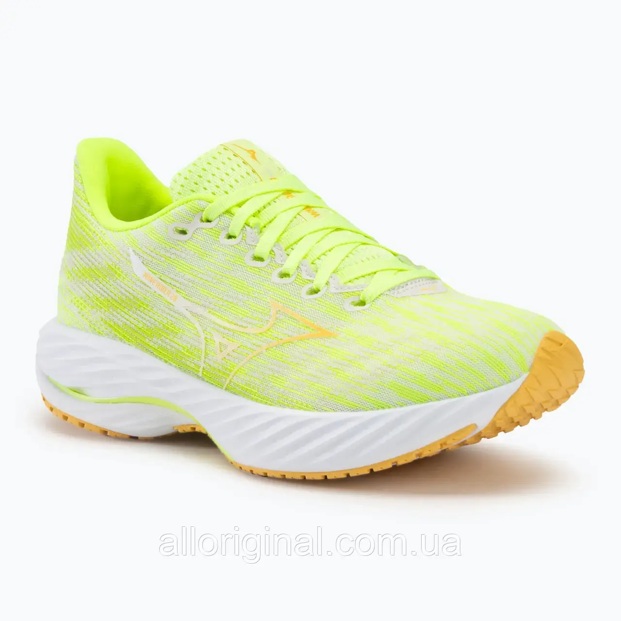 AllOriginal com ua Кросівки для бігу жіночі Mizuno Wave Rider 28 mizuno neo lime/flax/mizuno snow white