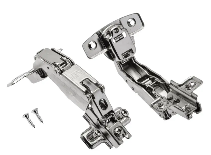 Завіса меблева кутова 165° GTV ZP-COCAKT165H2-BE без пружини планка H=2, фото 1