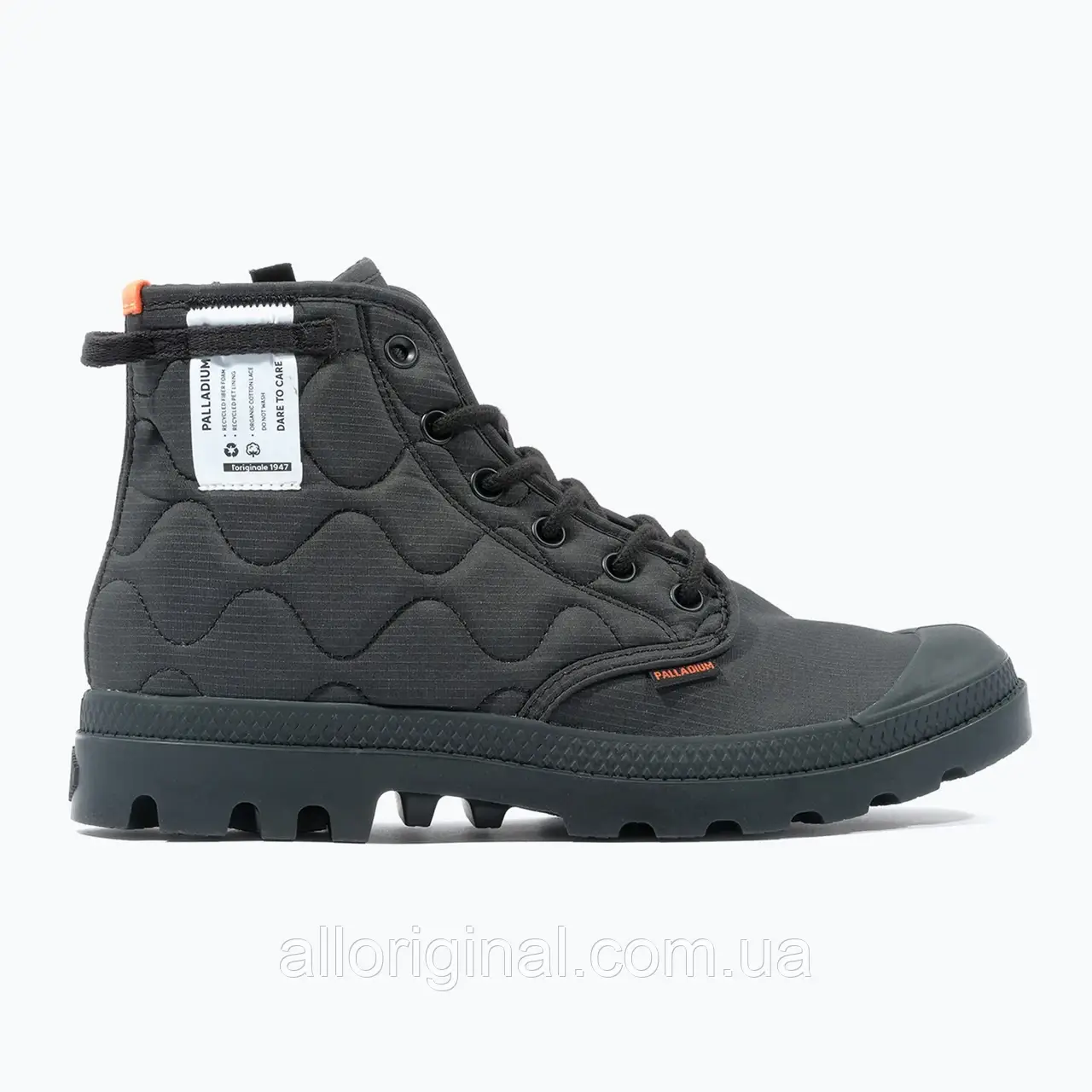 AllOriginal com ua Чорні стьобані черевики Palladium Pampa РОЗМІРИ ЗАПИТУЙТЕ, фото 1
