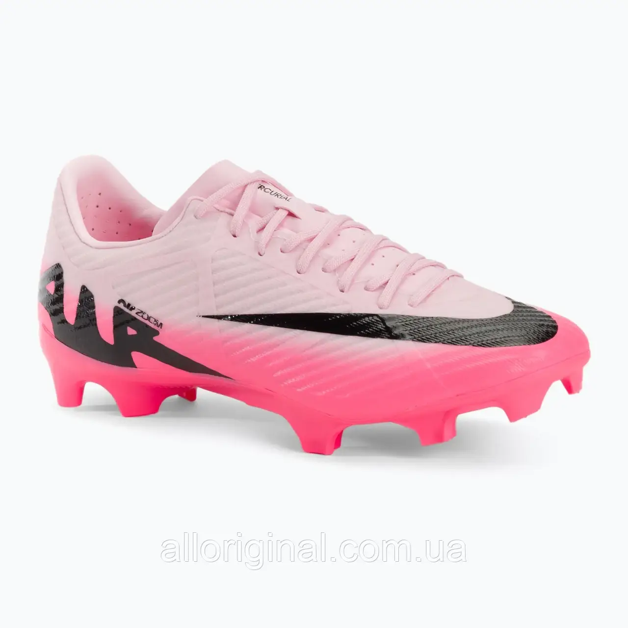 AllOriginal com ua Футбольні бутси Nike Zoom Mercurial Vapor 15 Academy FG/MG рожевий пінопласт / чорний