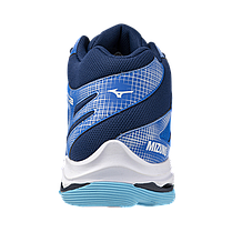 Кросівки для волейболу чоловічі високі Mizuno Wave Voltage 2 Mid V1GA2465-01 Mugen blue/white/estate blue, фото 5