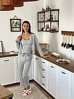 Жіноча піжама трикотаж. Стильні домашні костюми комплекти. Одяг для дому і сну., фото 5