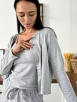 Жіноча піжама трикотаж. Стильні домашні костюми комплекти. Одяг для дому і сну., фото 9