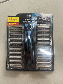 Станок для гоління чоловічий Cien shaving system (1 верстат+20 касет)