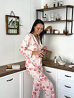 Піжама зі штанами. Жіночий костюм домашній комплект. Домашній одяг красивий., фото 6