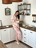 Піжама зі штанами. Жіночий костюм домашній комплект. Домашній одяг красивий., фото 9