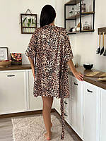 Леопардова піжама. Домашній комплект трійка. Легкий одяг для дому., фото 10