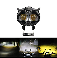 Фара світлодіодна Сова LED 4 режими 16 Вт білий / жовтий