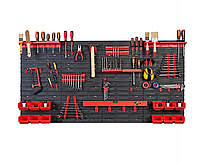 Настінна панель для інструментів органайзер ящики 156х78см 12 контейнерів, фото 2