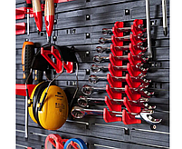 Настінна панель для інструментів органайзер ящики 156х78см 12 контейнерів, фото 6