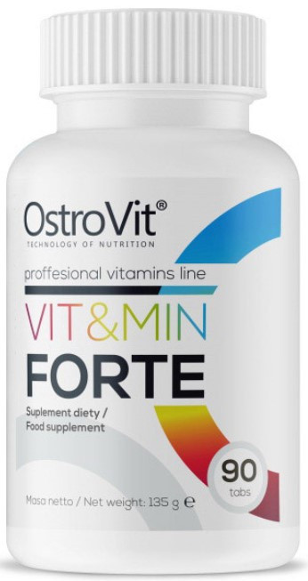 Вітаміни та мінерали OstroVit Vit & Min Forte 90 tabs