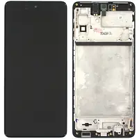 Дисплей (модуль) + тачскрін (сенсор) з рамкою для Samsung Galaxy M51 SM-M515F, SM-M515F/DSN, OLED (Small LCD)