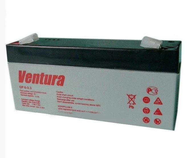 Акумуляторна батарея Ventura 6 V 3,3 Ah (125*33*66),0.65 kg Q20 SL-1
