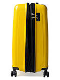 Валіза мала S поліпропілен жовта 55х40х25(+5)см/52л/3.2кг/Airtex 241, фото 8