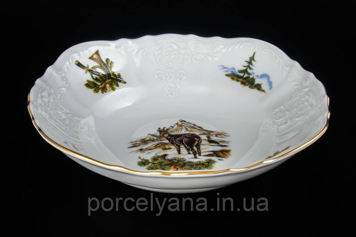 Салатник круглий 23 см Thun Bernadotte мисливство U001011, фото 1