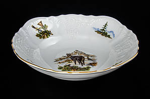 Салатник круглий 23 см Thun Bernadotte мисливство U001011