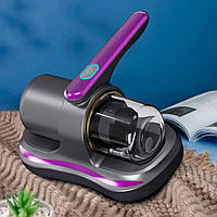 Портативний пилосос на акумуляторі Acarid Remover Чорно-фіолетовий, ручний пилосос для дивана
