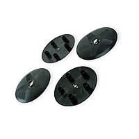 Ковпаки колісні малі ВАЗ 2123 (на 5 болтів) чорні із силіконовою емблемою Chevrolet (4шт)