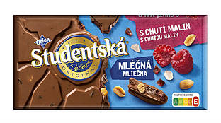 Молочний шоколад Studentska малина 180 г