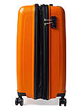 Валіза мала S поліпропілен помаранч 55х40х25+5см/52л/3.2кг/Airtex 241, фото 8