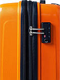 Валіза мала S поліпропілен помаранч 55х40х25+5см/52л/3.2кг/Airtex 241, фото 9