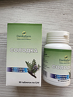 Солодка — солодка здоров'я (Glycyrrhiza glabra L.) (90 таблеток по 0,4 г)