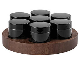 Комплект банок 7 шт. для зберігання кави MHW-3Bomber на підставці Coffee Bean Storage Tubes