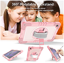 PC + TPU чохол Carbon Armor Tablet на планшет Samsung Galaxy Tab A9 (8.7") / світло-рожевий, фото 5