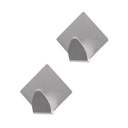 Гачки металеві Dynasty 26029 самоклеючі на липучках 2 шт ромби 4.8х4.4 см, фото 1