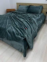 Євро комплект Теплої велюрової постілі “Monica” розмір 200х230 см.