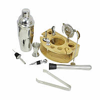 Набір для бару 12 предметів із підставкою Youchen MC-MM12. Якісний набір для бармена, фото 3