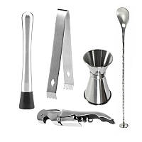 Набір для бару 12 предметів із підставкою Youchen MC-MM12. Якісний набір для бармена, фото 4