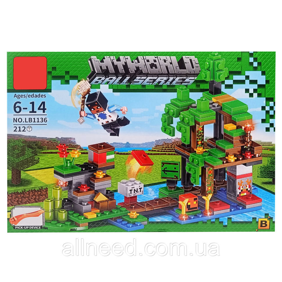 Конструктор дитячий "Manecraft" LB1136B 212 деталей