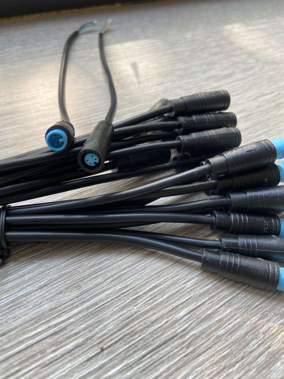 Герметичний роз'єм М6 на 4 контакт.Комплект.Роз'єм JULET для електровелосипеда,скутера, передавача сигналу IP65.