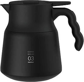 Сервер термос Hario Insulated V60 03 800 мл Черний