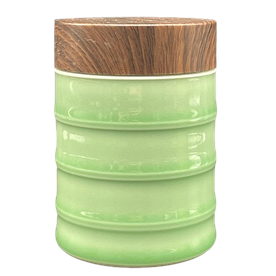 Баночка 200 ml. Зелена Storage pot керамічна для зберігання чаю та матчі