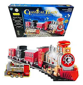 Залізниця Classical Train (світлові та звукові ефекти, 3 вагони, на батарейках) GY810-2