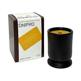 Аромасвічка Дніпро з кавової гущі, біорозкладна Аромат Печива