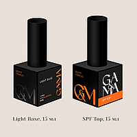 Набір GA&MA 2в1 Light base(Лайт база) / SPF top(СПФ топ), 15 мл