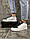Кросівки Nike Air Jordan 1 low, білі з чорним носком, фото 5