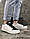 Кросівки Nike Air Jordan 1 low, білі з чорним носком, фото 8