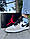 Кросівки Nike Air Jordan 1 (білі з бежевим і блакитним), фото 6