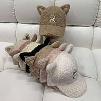 Оптом Детская и подростковая кепка "R" барашек р 54-55