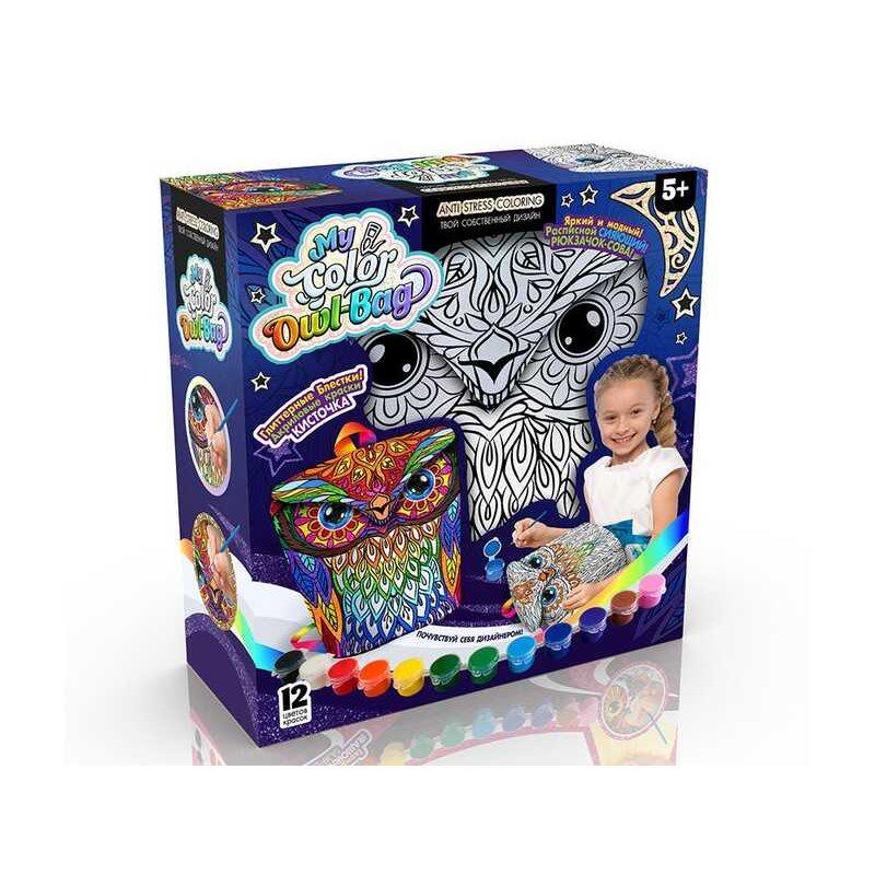 Комплект креативного творчества "My Color Owl Bag" сова